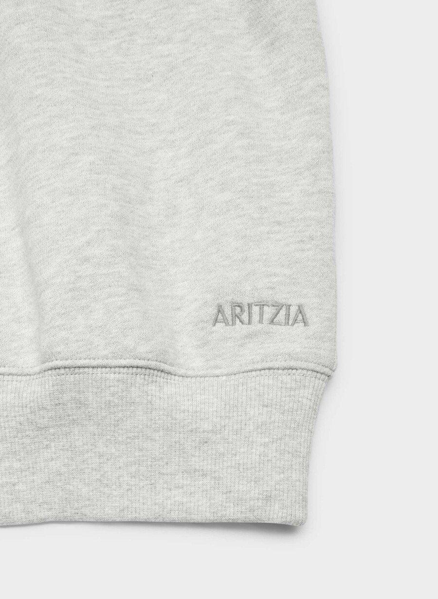 gemütliches sweatfleece bf off-shoulder sweatshirt heather chrome