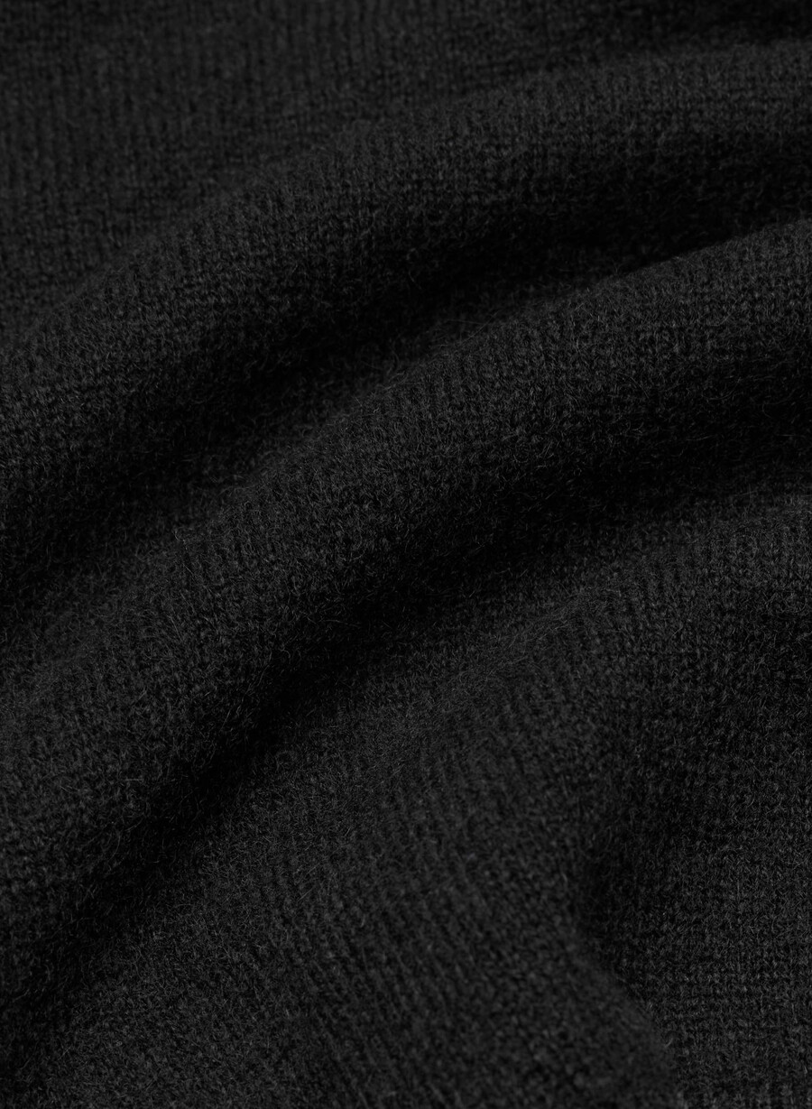 bare cashmere cellini polo-pullover schwarz