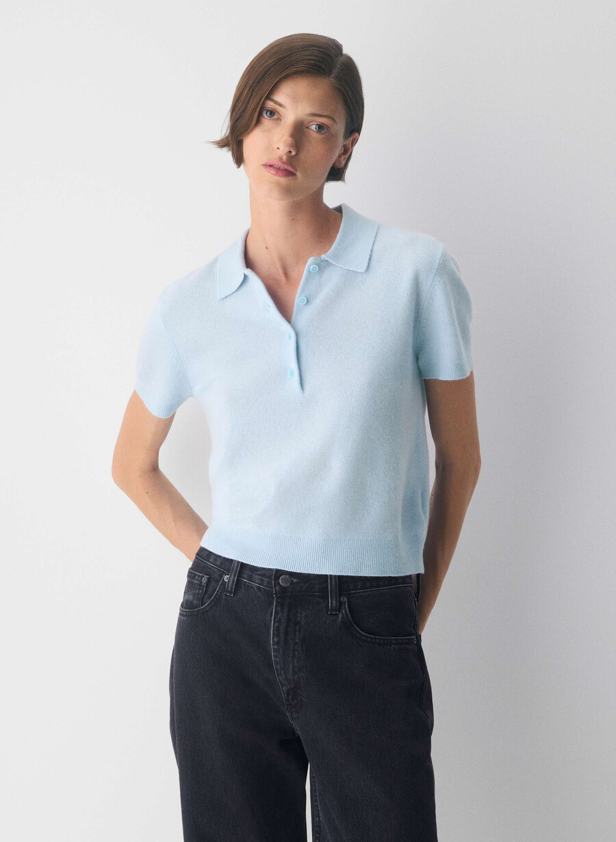 bare cashmere cellini polopullover lmndhthr fol bwn