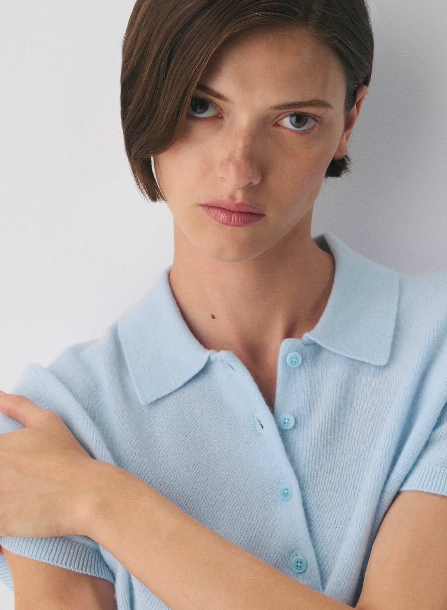 bare cashmere cellini polopullover lmndhthr fol bwn