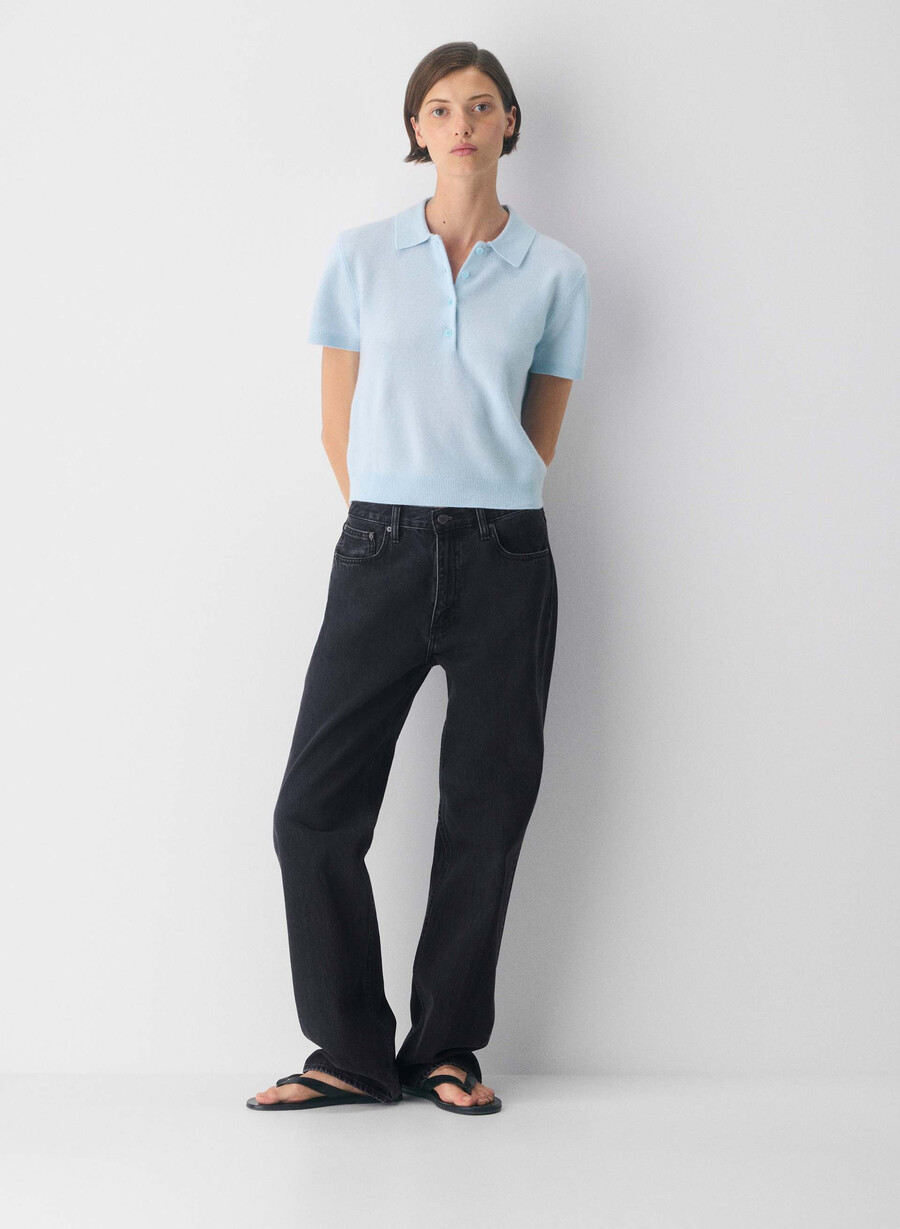bare cashmere cellini polopullover lmndhthr fol bwn