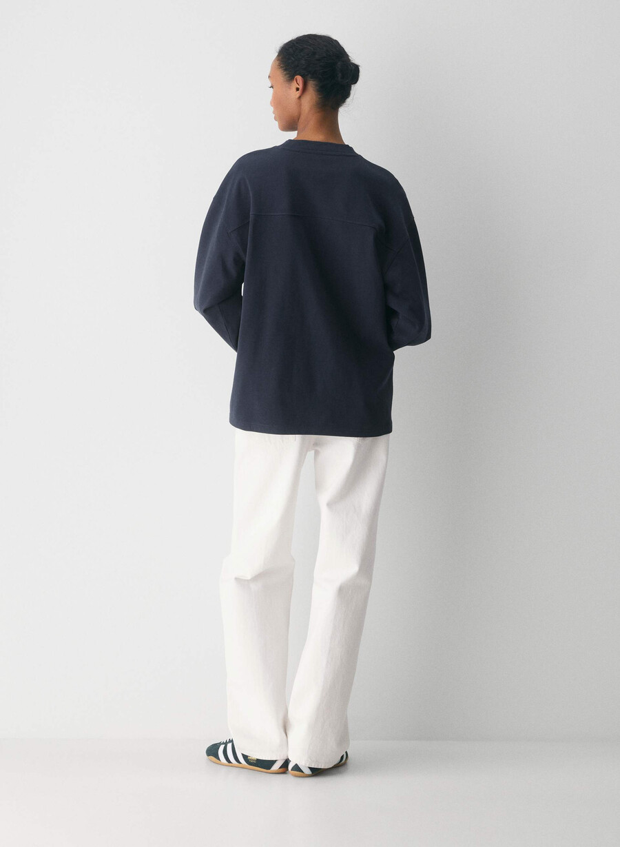 mighty cotton ramos langarmshirt admiral light birch