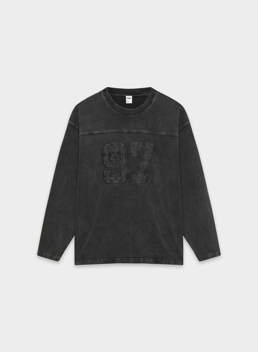 mighty cotton ramos langarmshirt lived-in schwarzblau