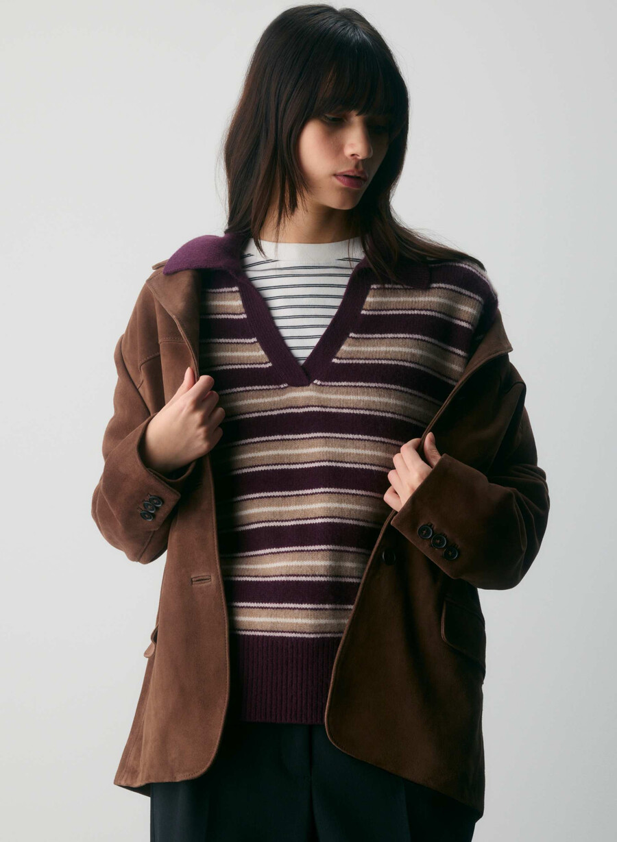 plüschiger kaschmir-polopullover in Übergröße cdnhther nmd tpe