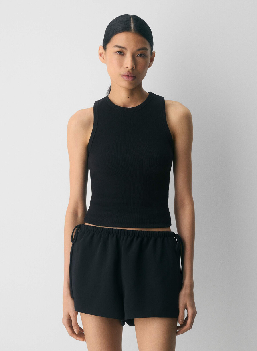 artisan short - crepette schwarz