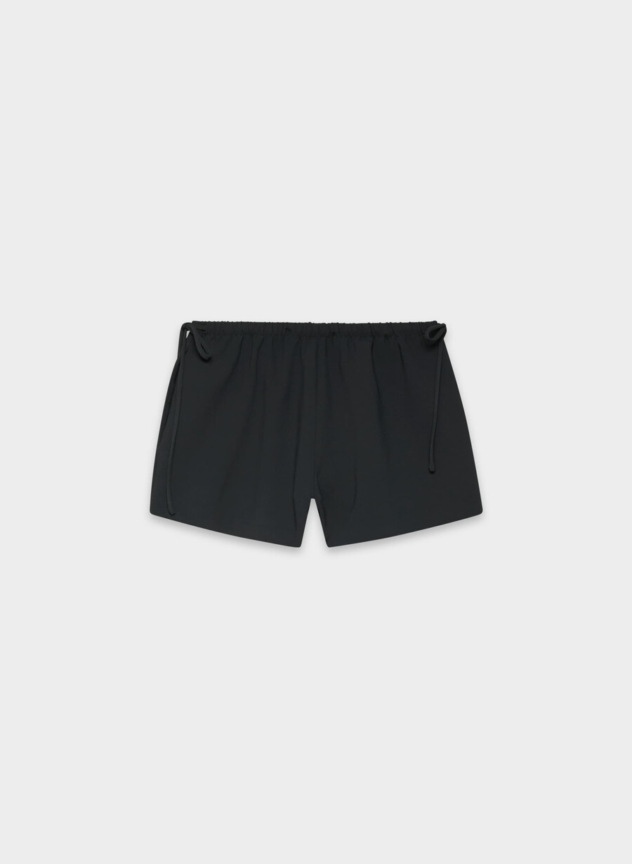 artisan short - crepette schwarz