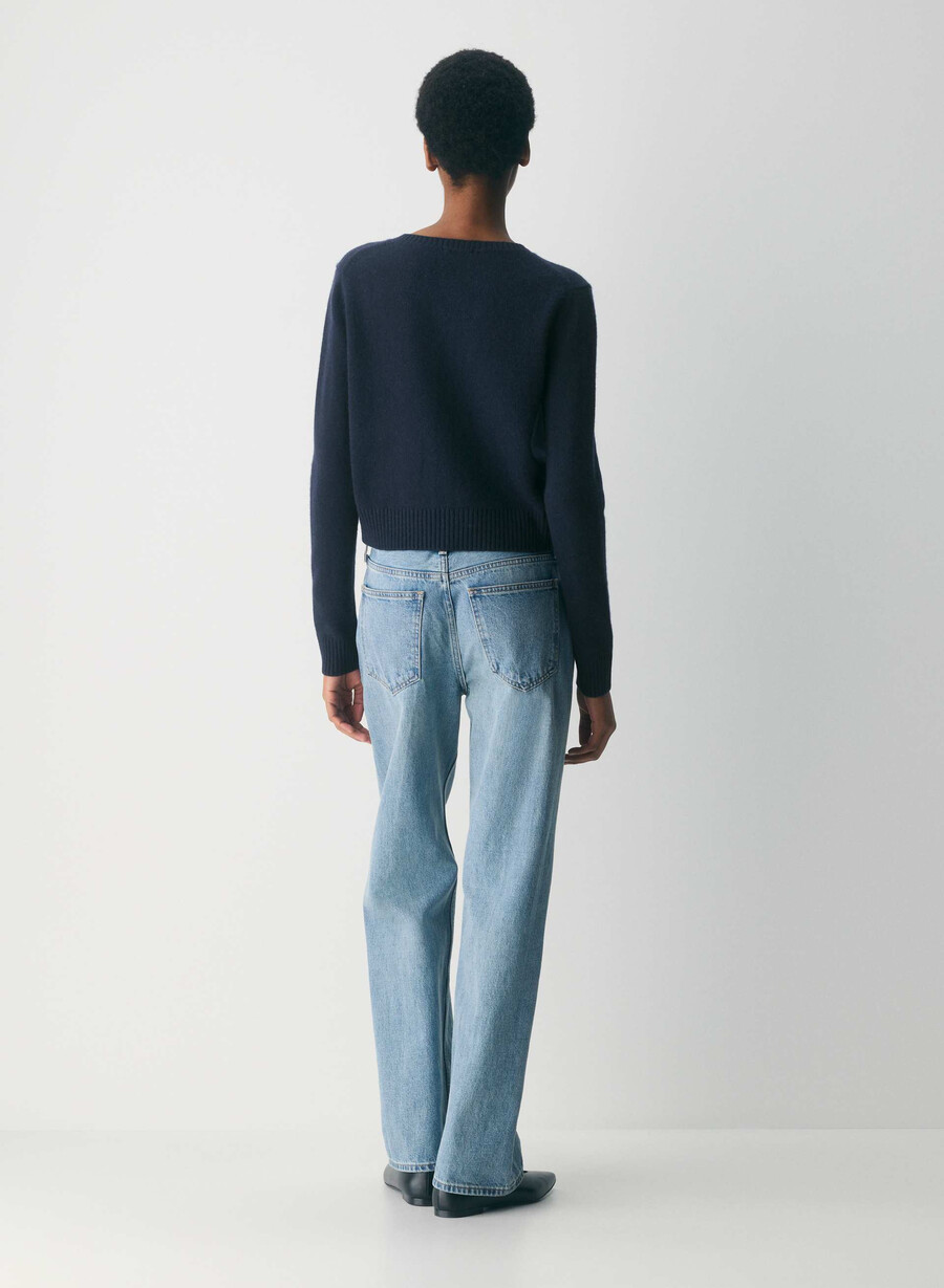 essential cashmere acme cardigan lemonade