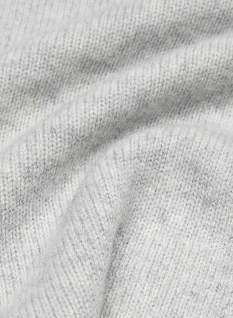 essential cashmere acme cardigan heather chrome