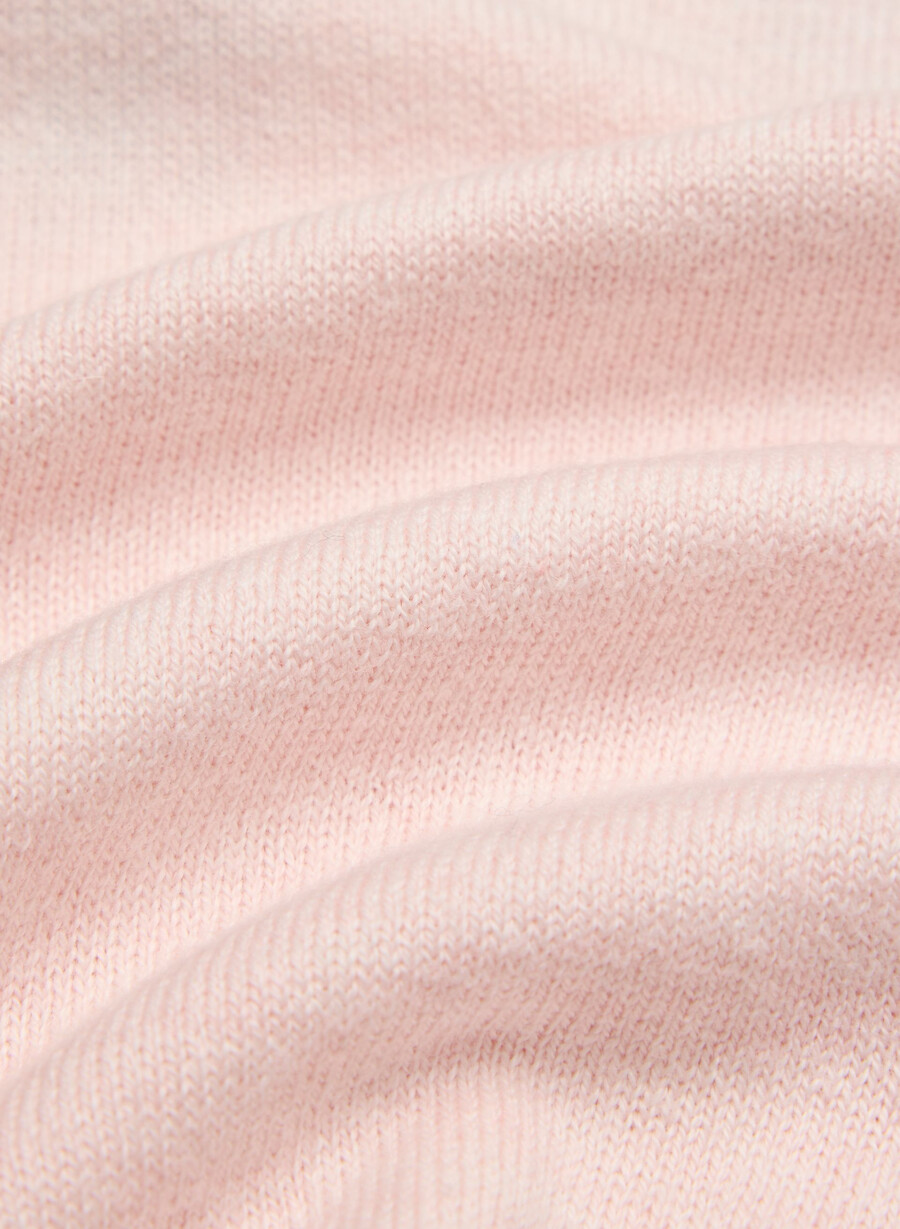 cotton charm prep icon pullover in zartem rosa teddybär