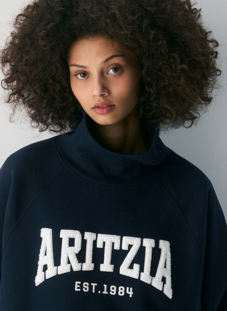 kuscheliges sweatfleece mega raglan trichterkragen-shirt admiral light birch