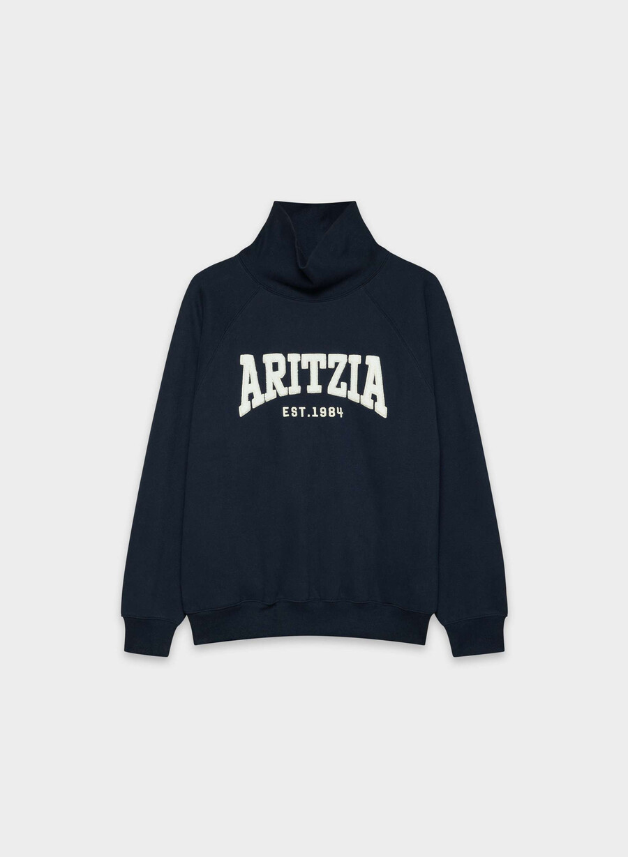 kuscheliges sweatfleece mega raglan trichterkragen-shirt admiral light birch