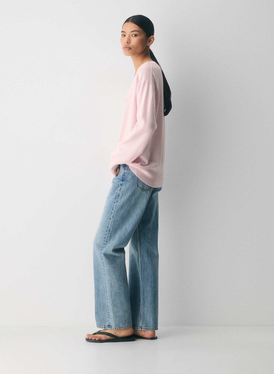 kaschmirpullover villa pink
