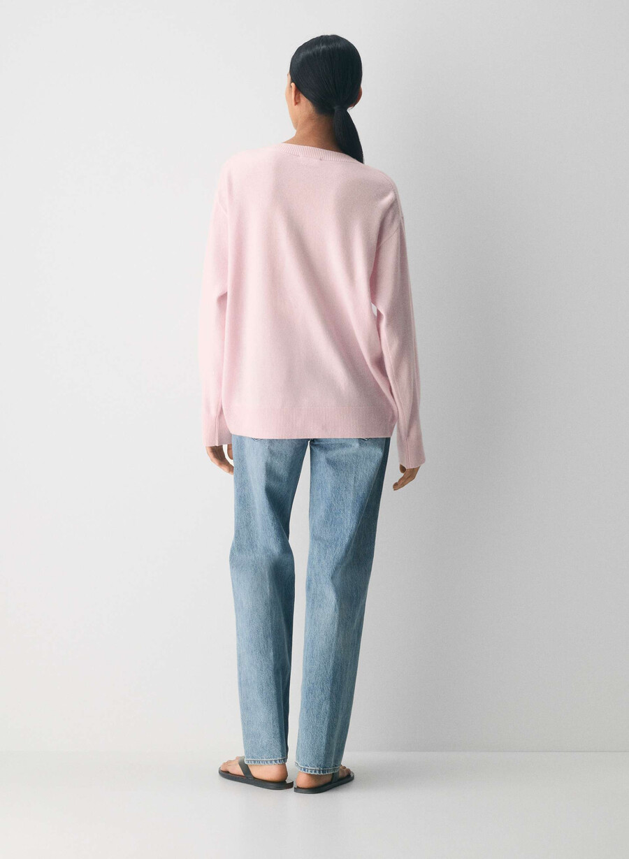 kaschmirpullover villa pink