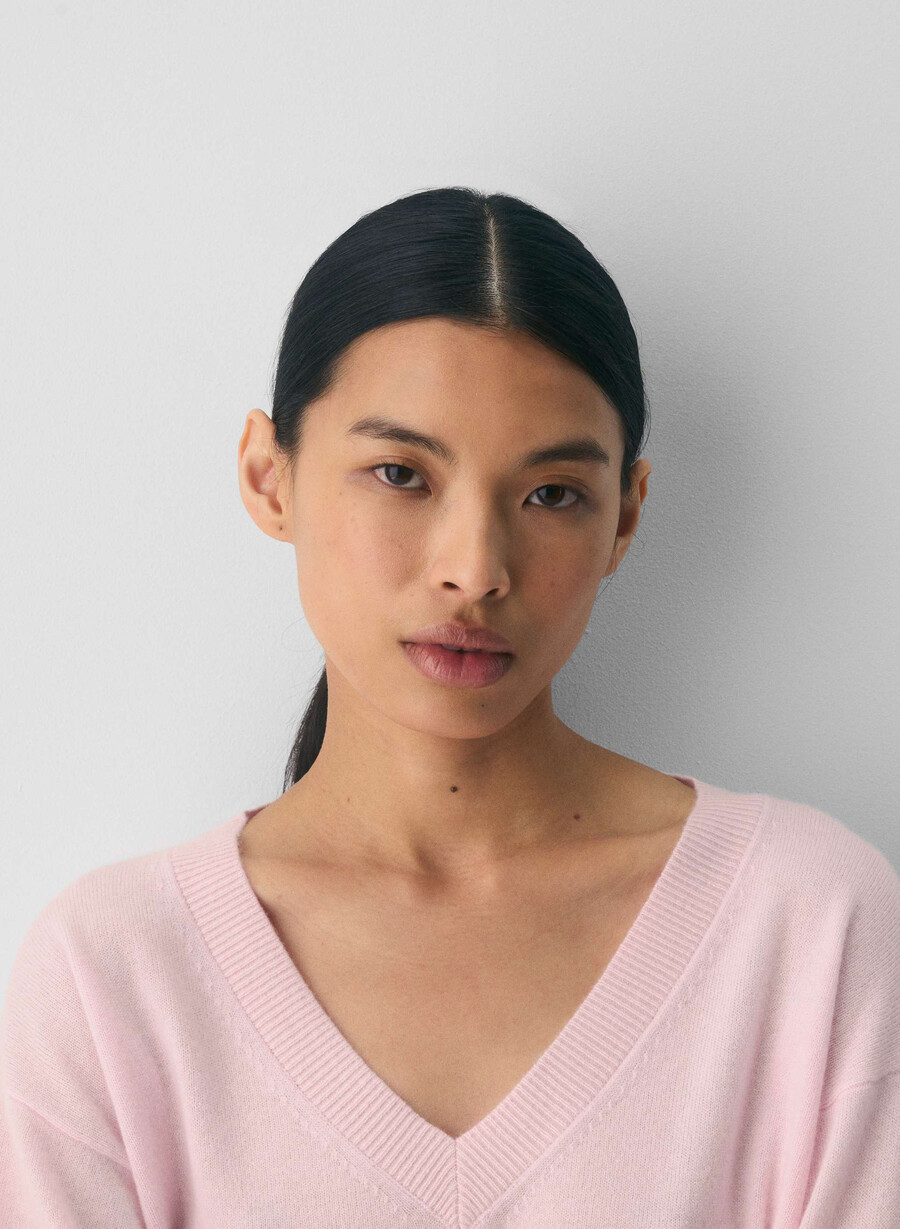 kaschmirpullover villa pink