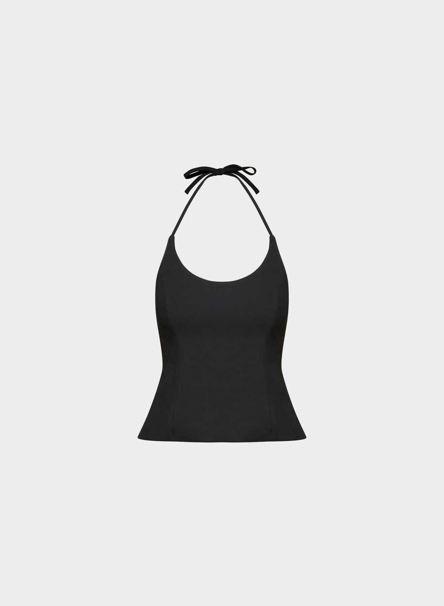 neckholder-top schwarz