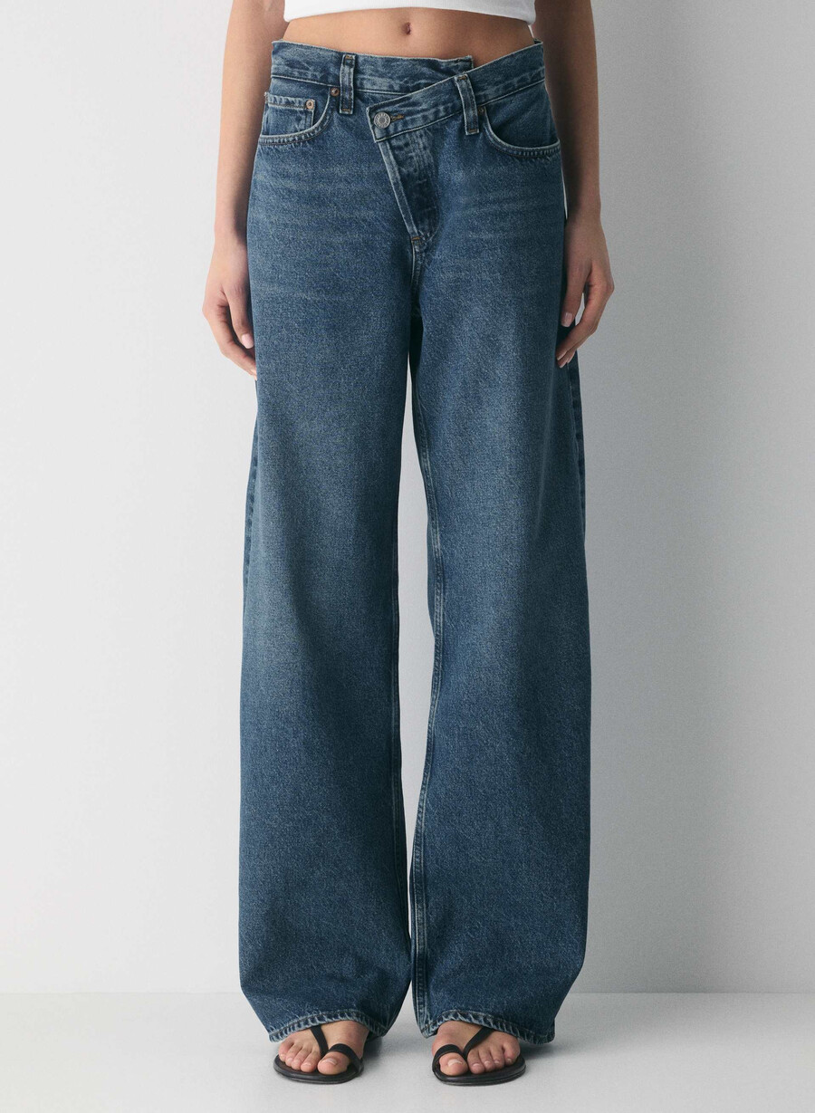 agolde arc criss cross jean form