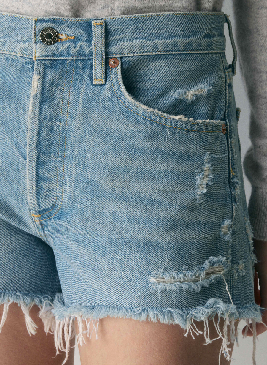 agolde parker jean short chorus