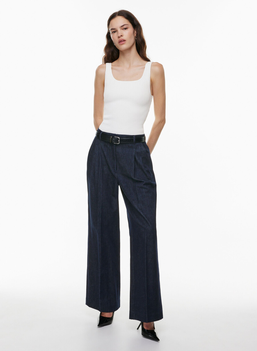 sculpt knit squareneck tanktop weiss