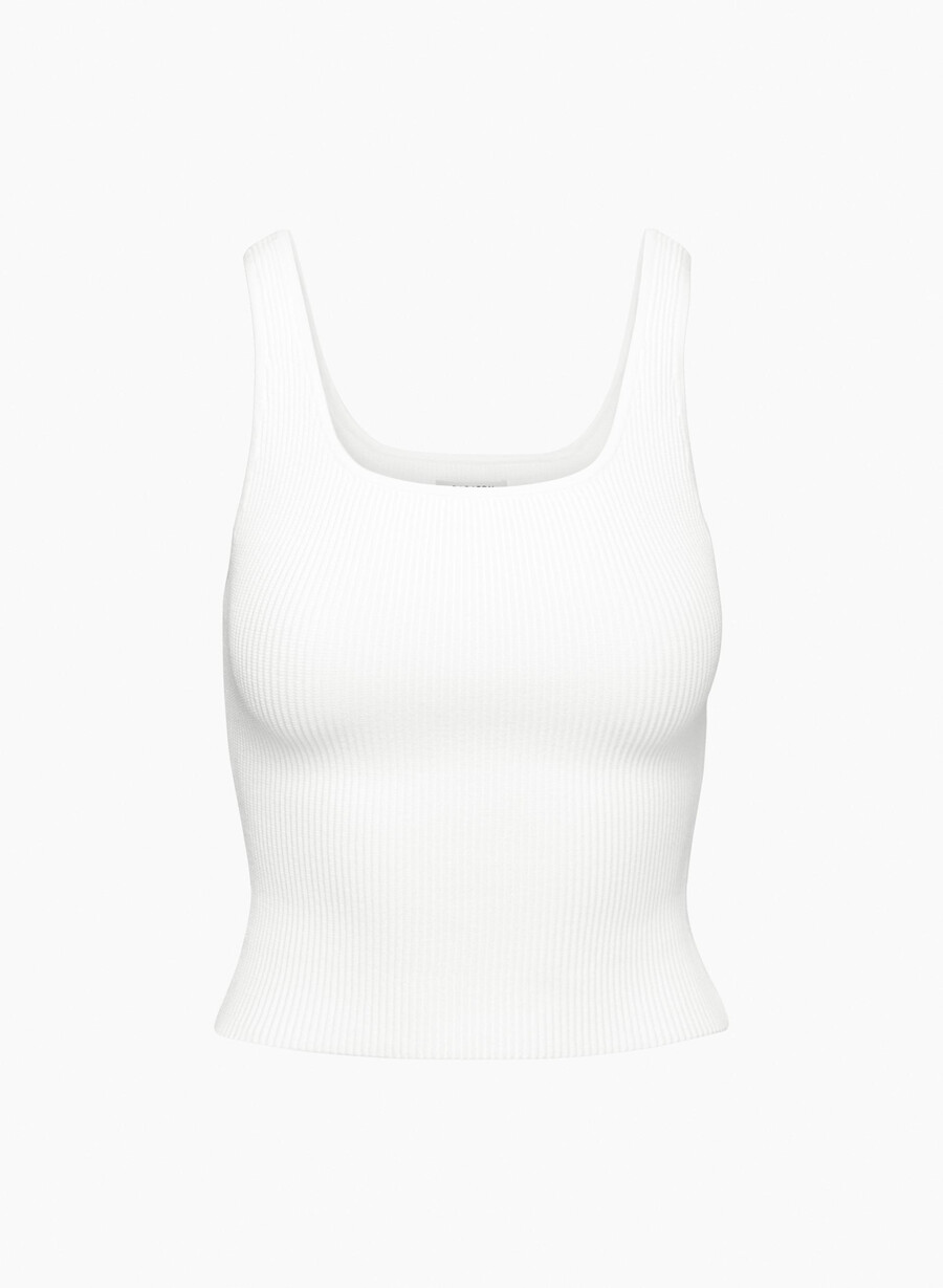sculpt knit squareneck tanktop weiss