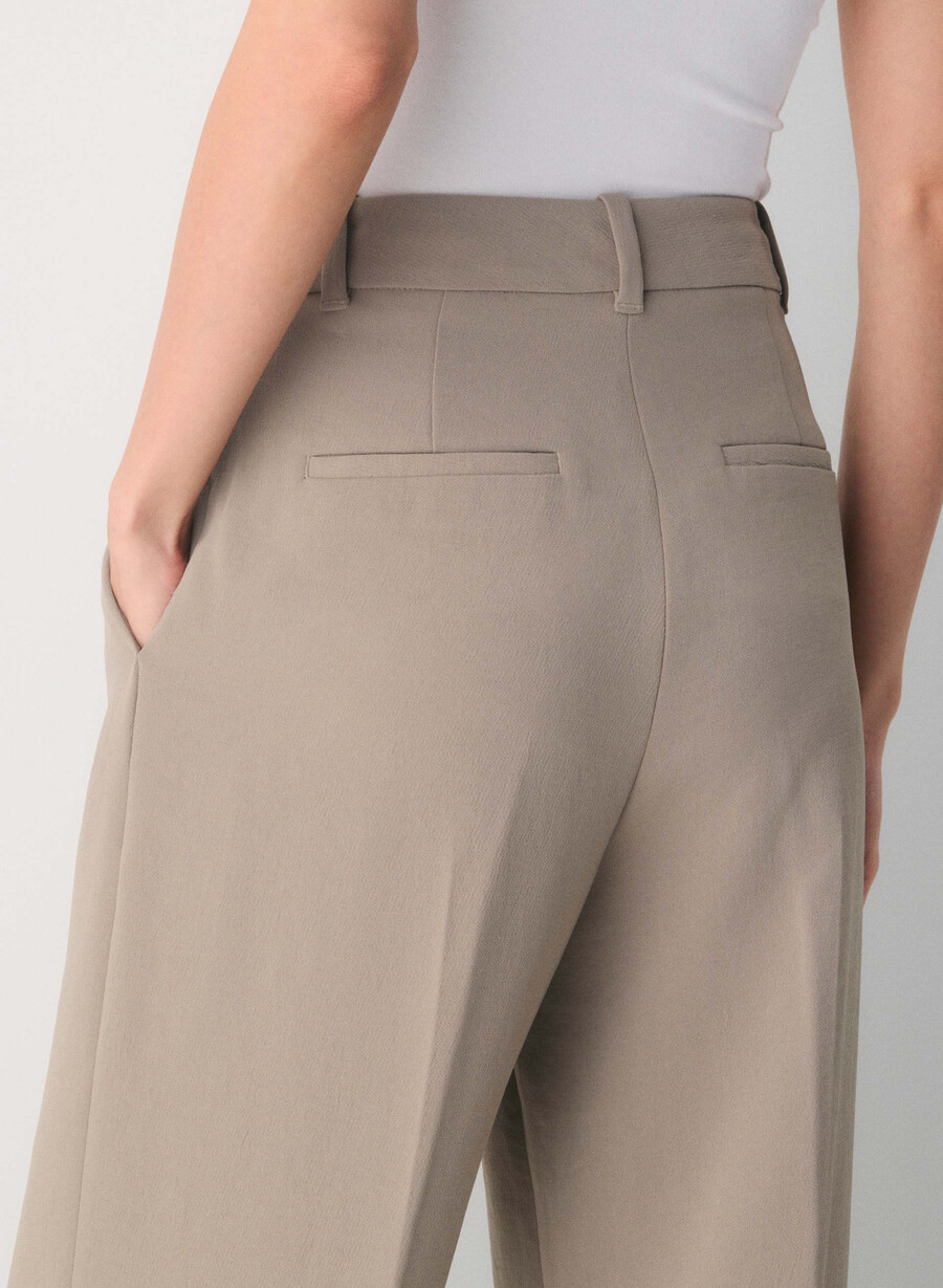 die mühelose hose - crepette nomad taupe