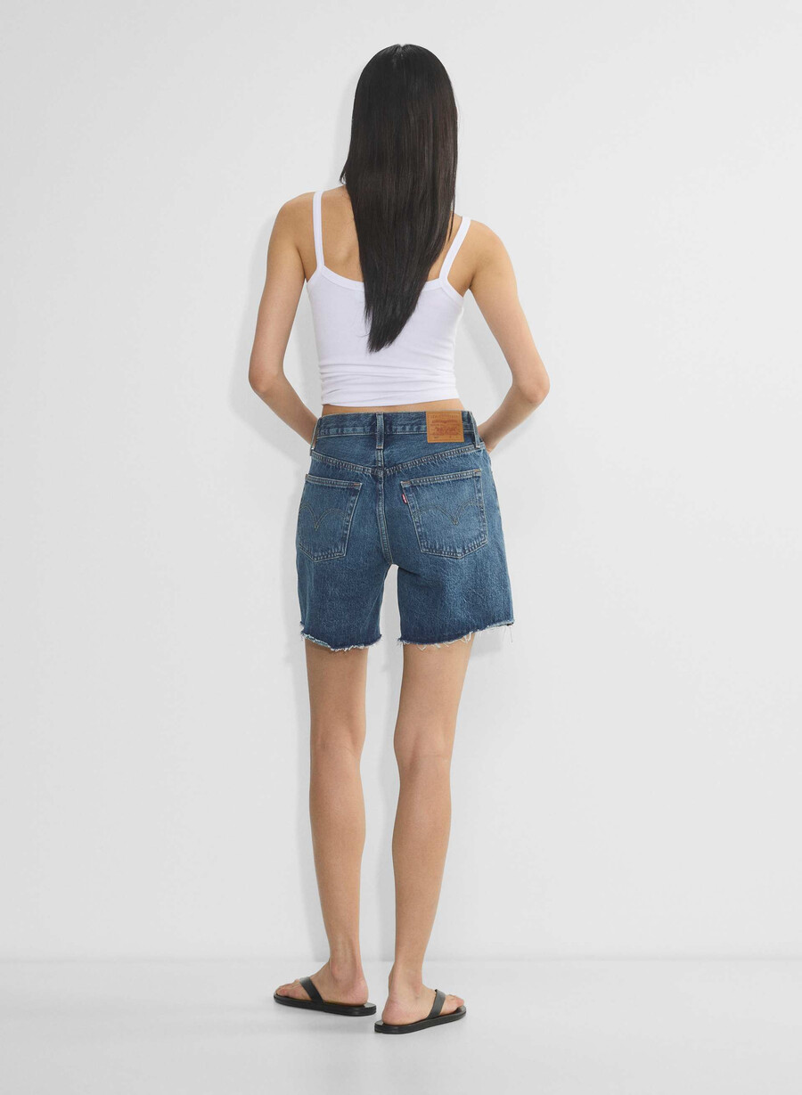 levis 501 mid thigh jeansshorts rÜcktritt