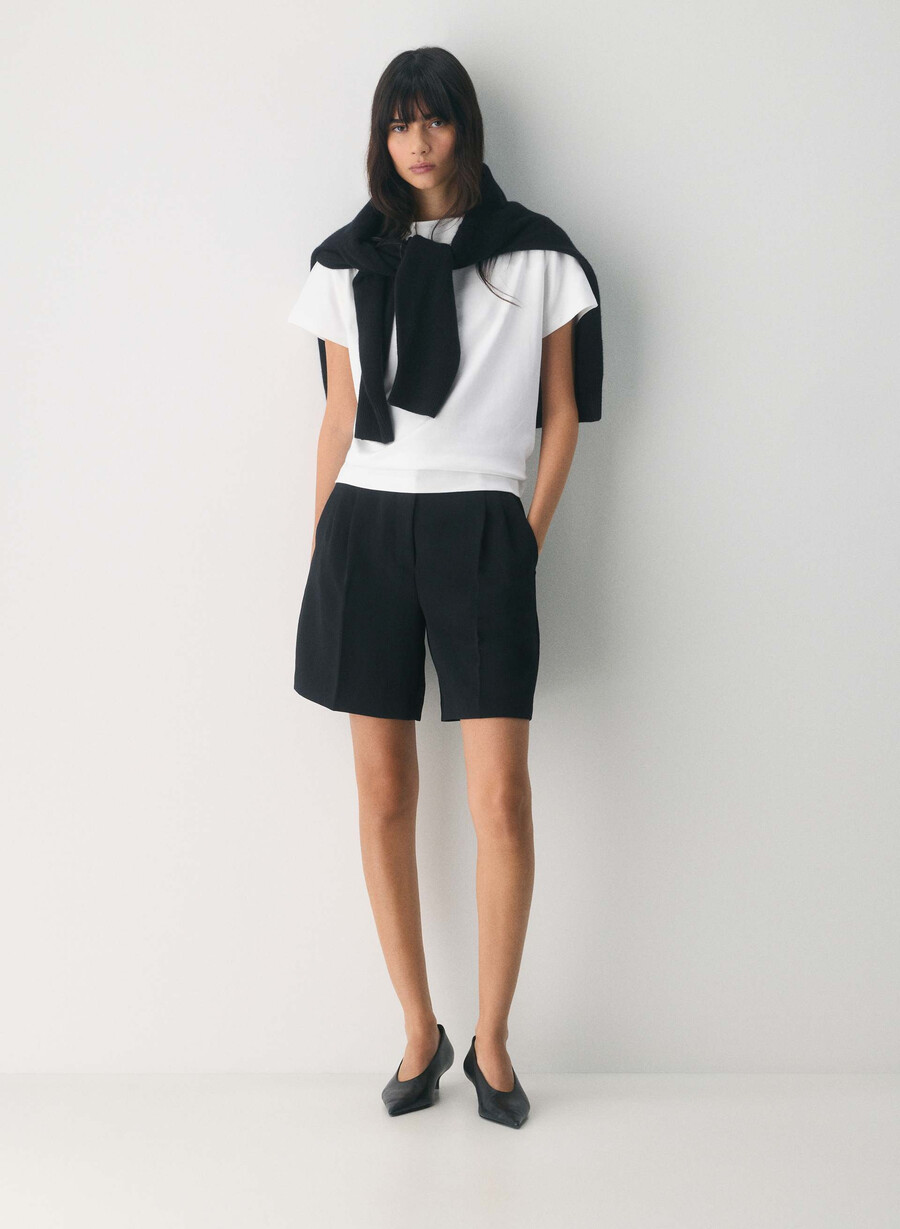 die mühelose short long - crepette schwarz