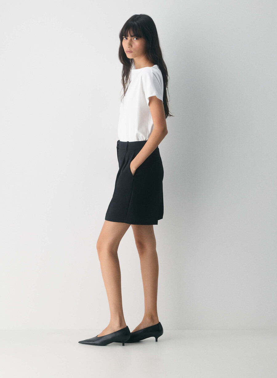 die mühelose short long - crepette schwarz