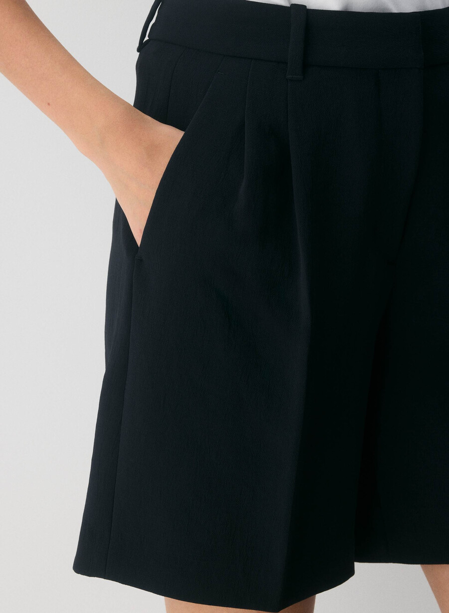 die mühelose short long - crepette schwarz