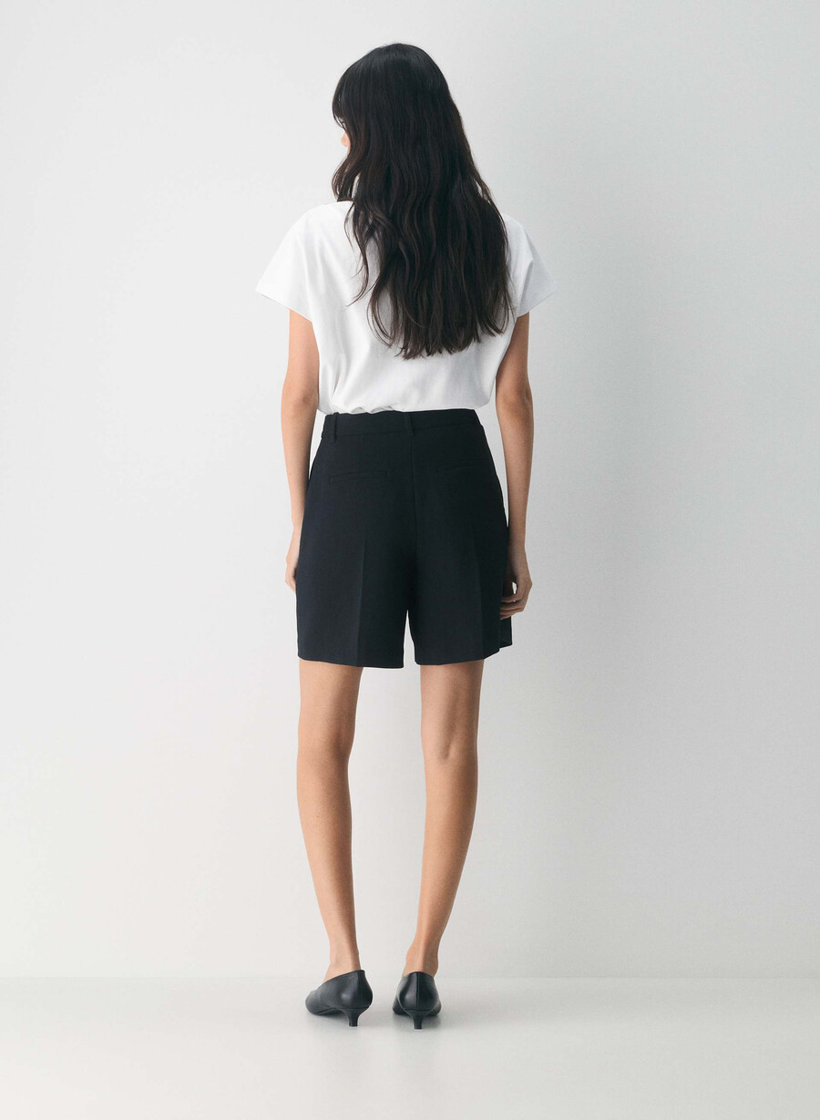 die mühelose short long - crepette schwarz