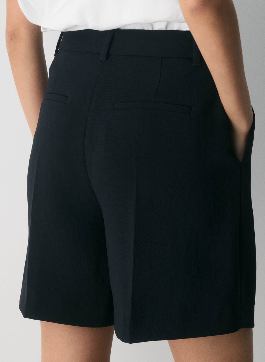 die mühelose short long - crepette schwarz
