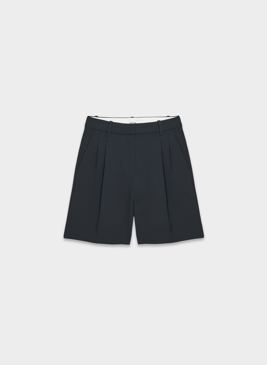 der mühelose short long - crepette dunkelblau