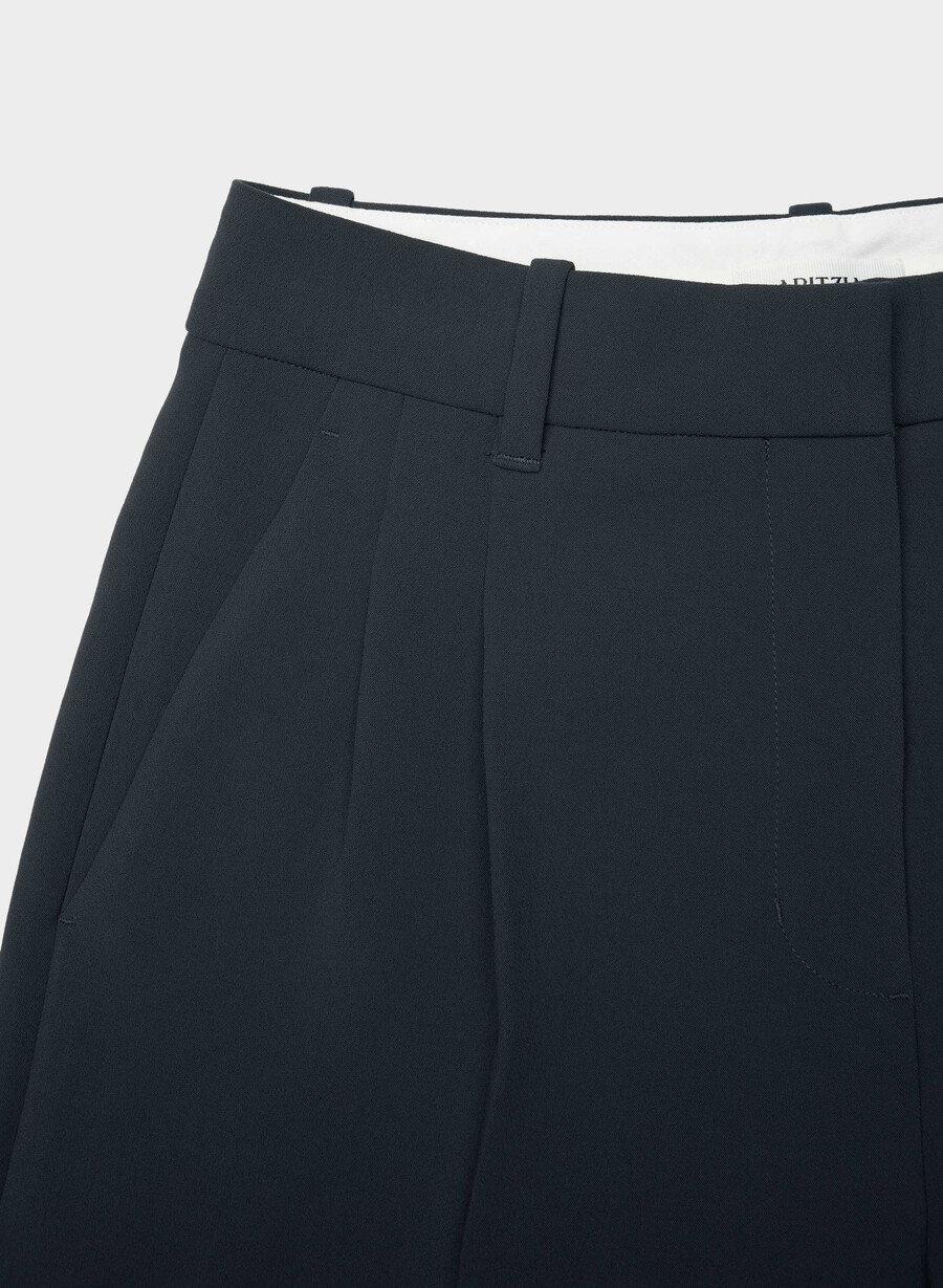 der mühelose short long - crepette dunkelblau
