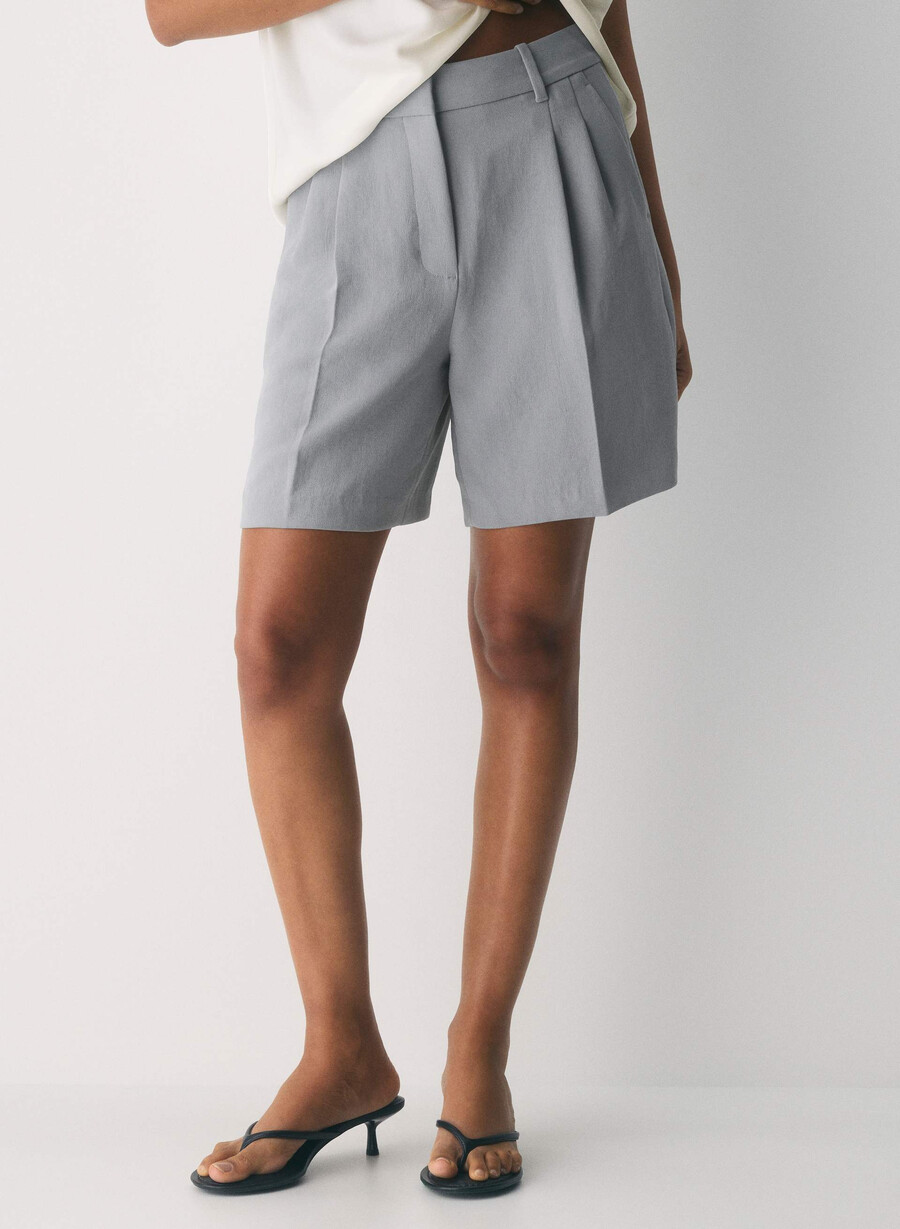 der mühelose short long - crepette riverstone grey