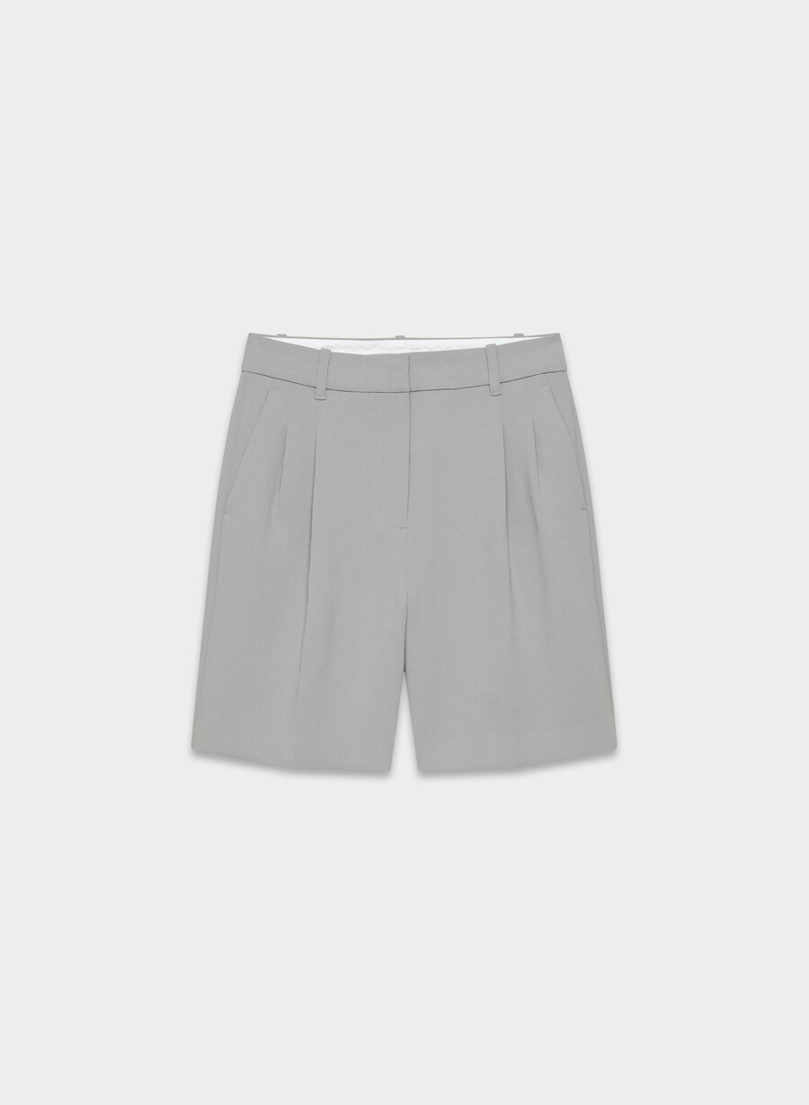 der mühelose short long - crepette riverstone grey