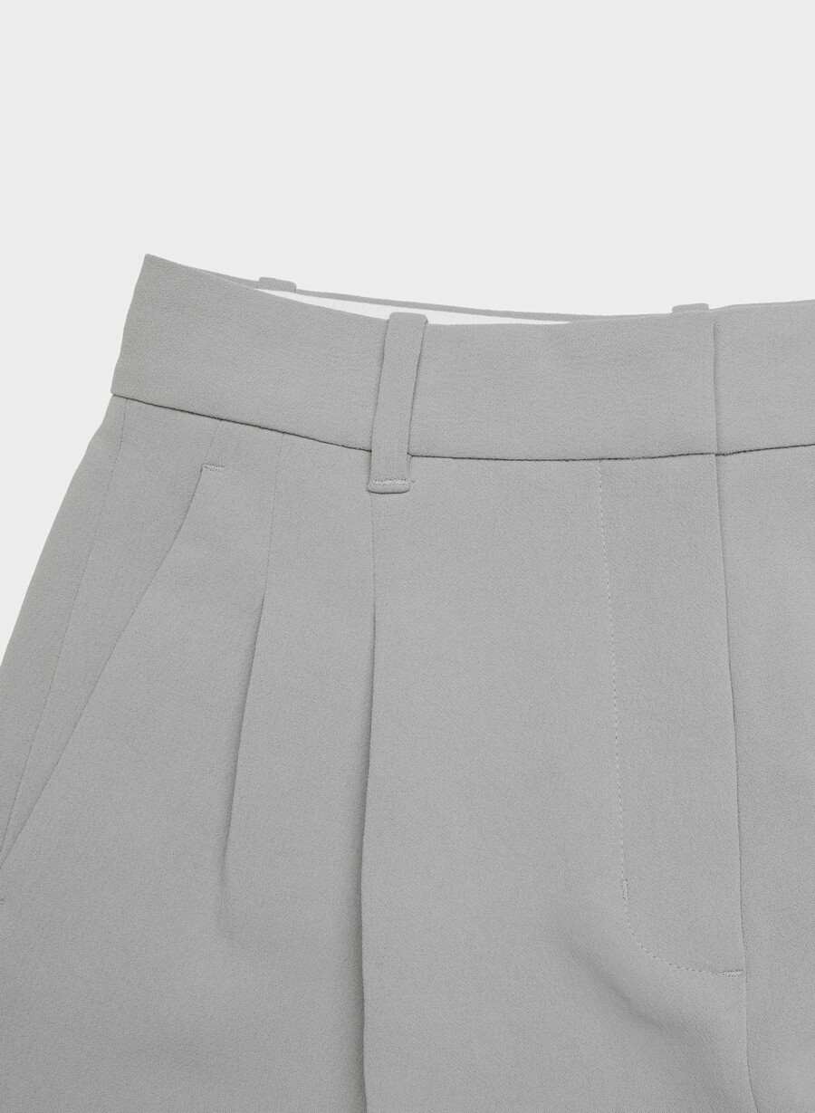 der mühelose short long - crepette riverstone grey