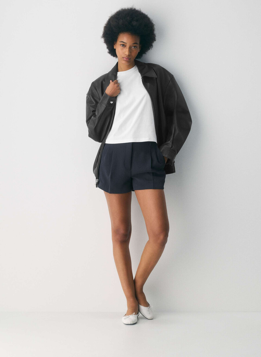der mühelose short mini - crepette dunkelblau