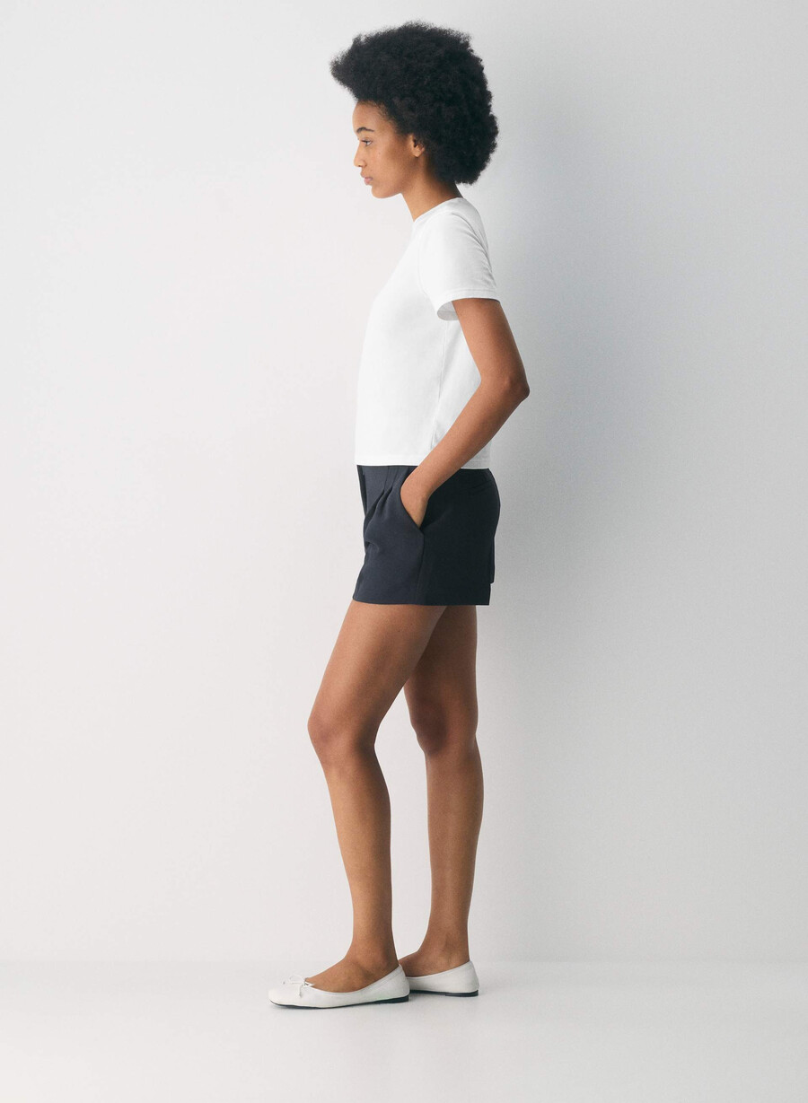 der mühelose short mini - crepette dunkelblau