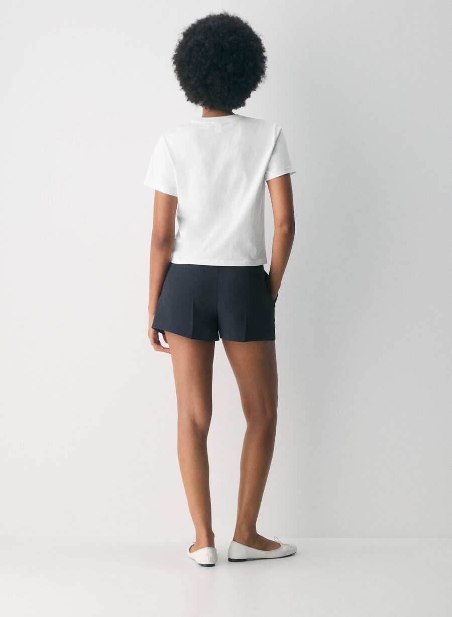 der mühelose short mini - crepette dunkelblau