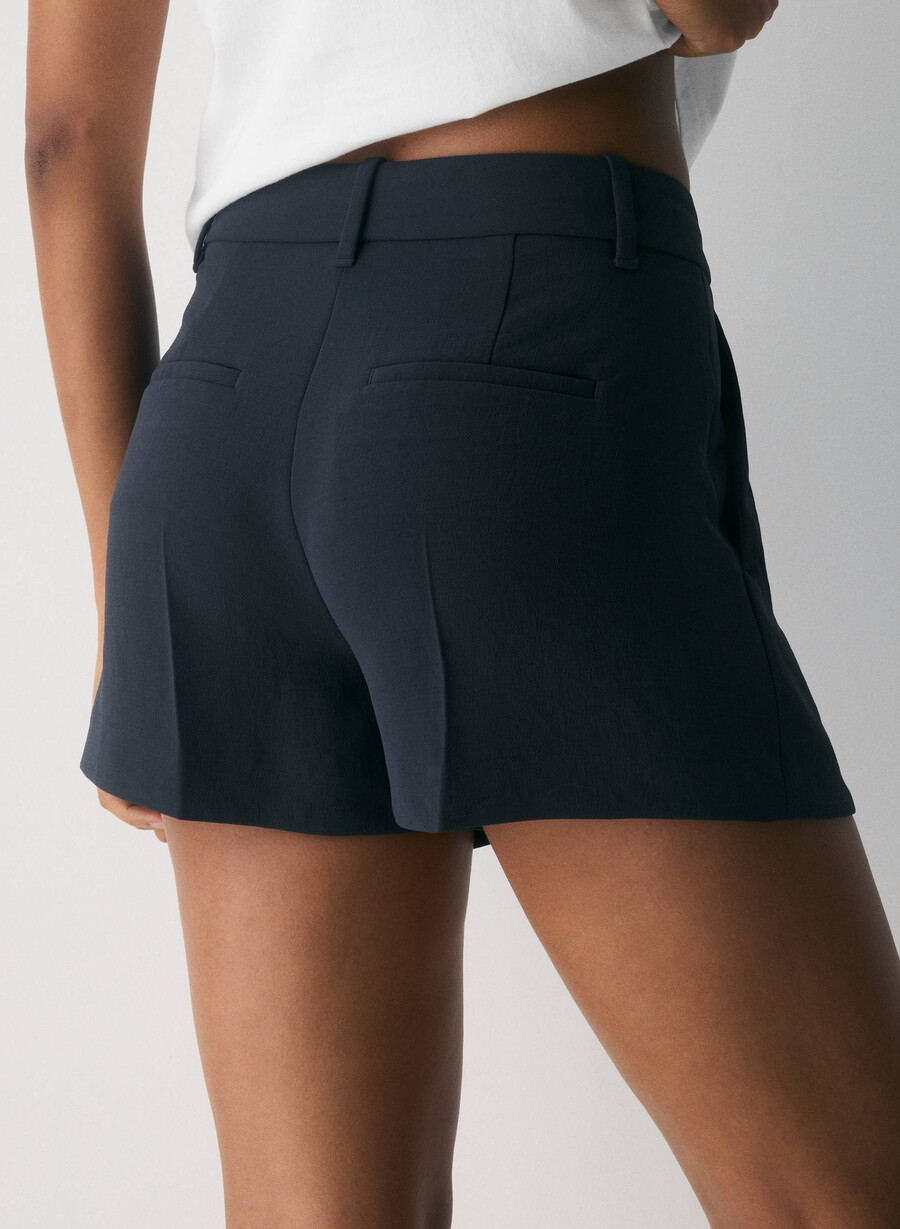 der mühelose short mini - crepette dunkelblau