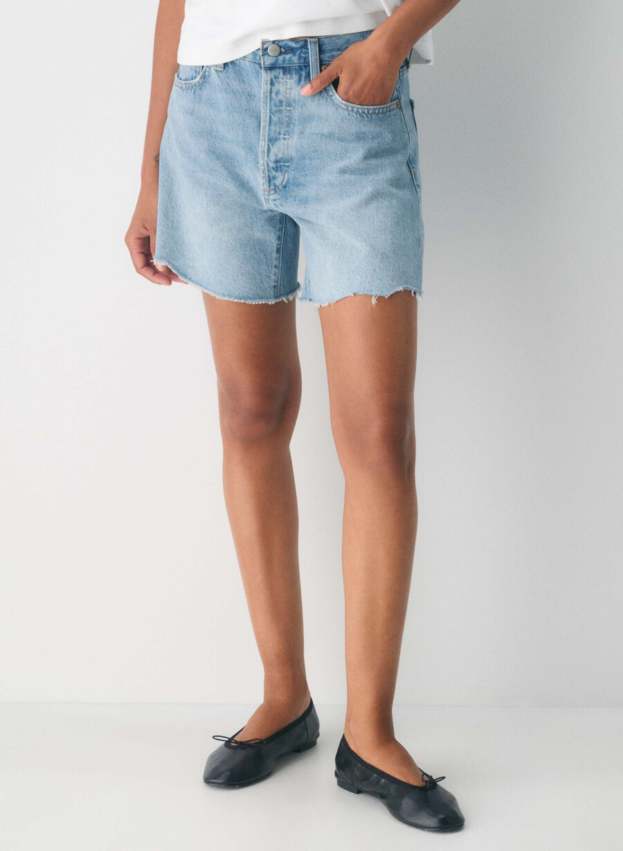 denim forum the ex boyfriend mid thigh short 7 yrs bleu taboo