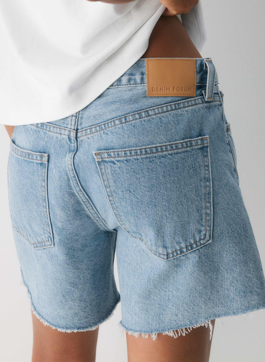 denim forum the ex boyfriend mid thigh short 7 yrs bleu taboo