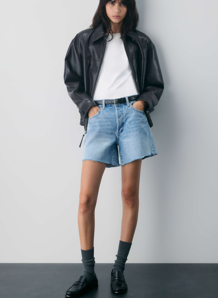 denim forum the ex boyfriend mid thigh short 7 yrs bleu taboo