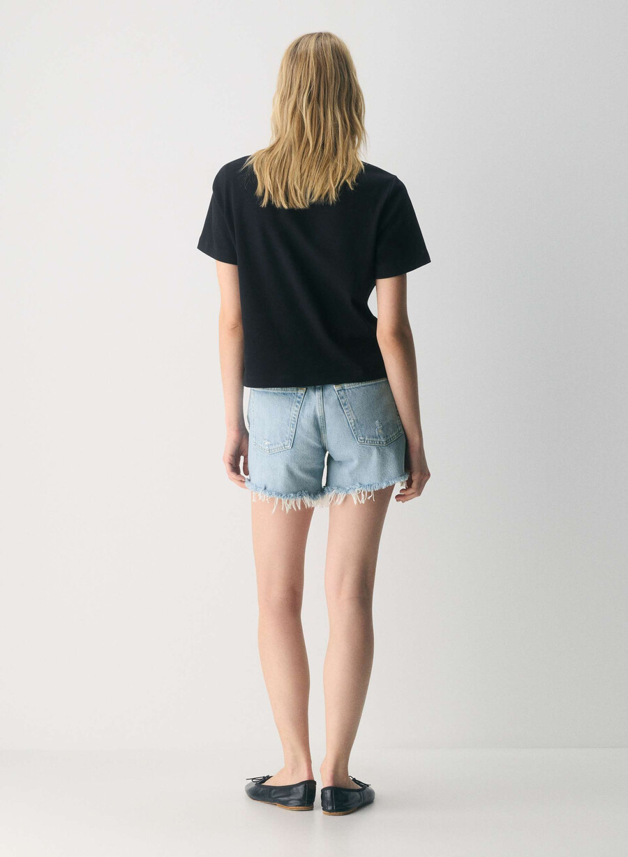 agolde parker long jeans short swapmeet blue