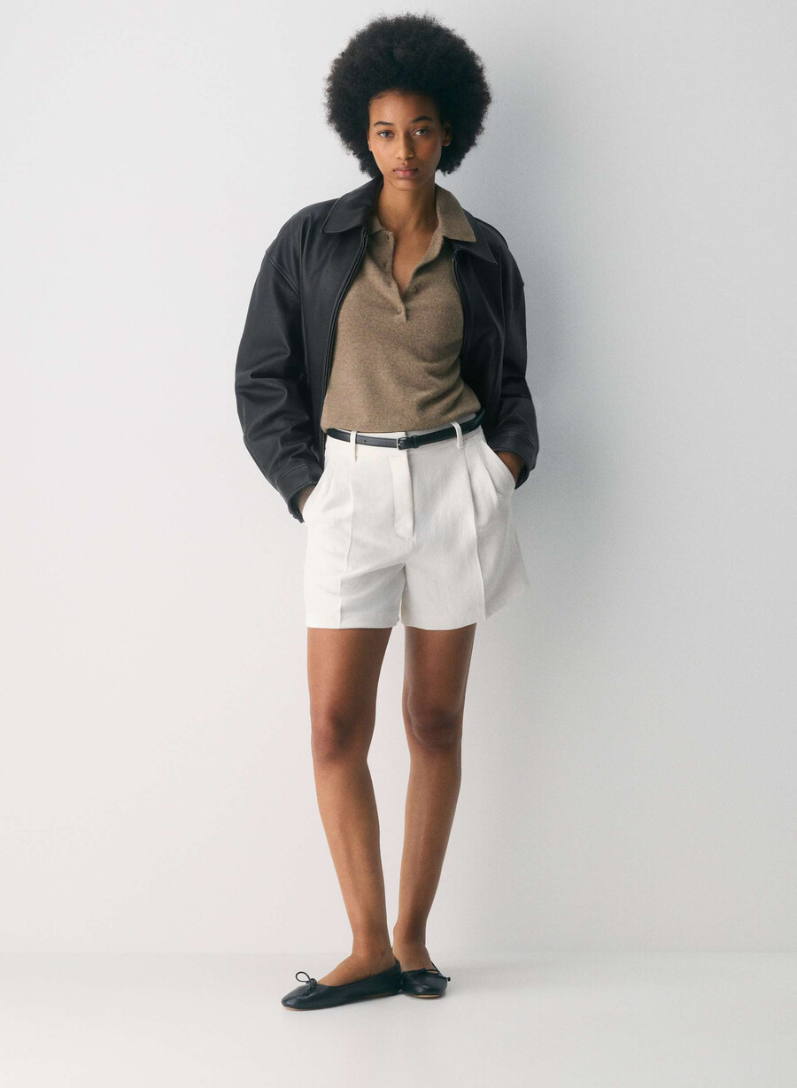 die mühelose short mid-thigh - crepette light birch