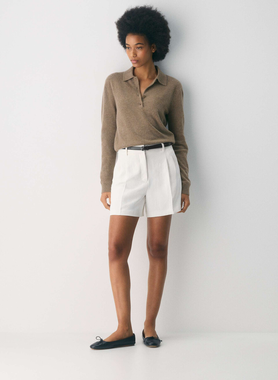 die mühelose short mid-thigh - crepette light birch