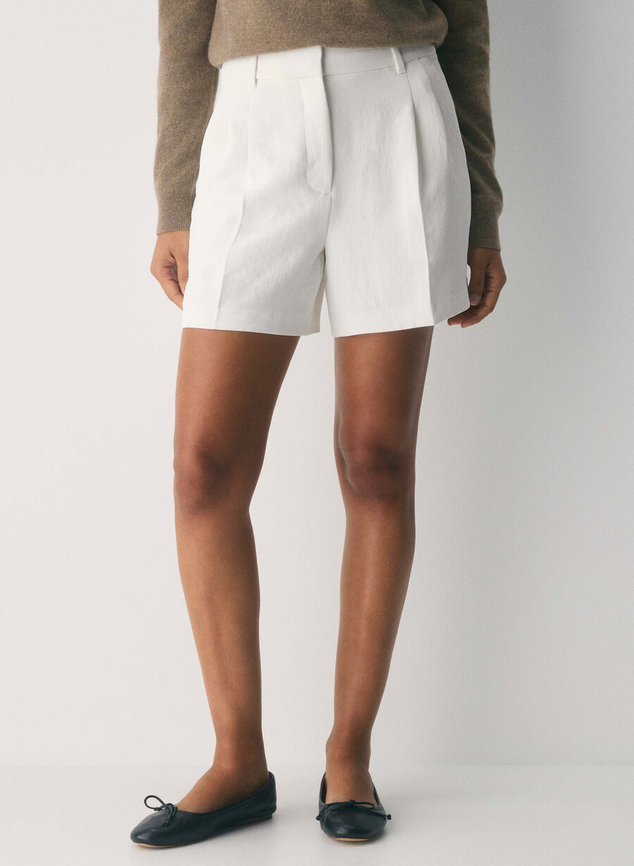 die mühelose short mid-thigh - crepette dunkelnacht marineblau