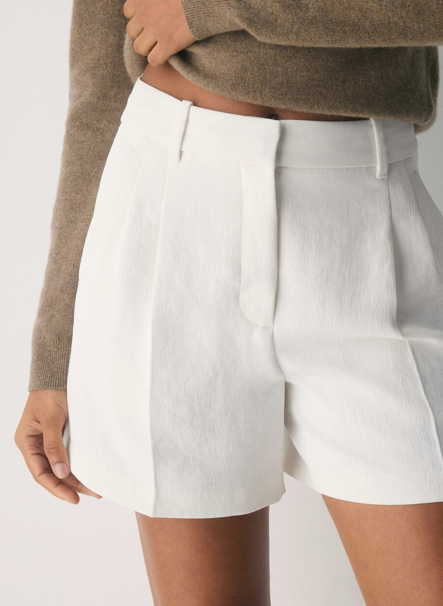 die mühelose short mid-thigh - crepette dunkelnacht marineblau