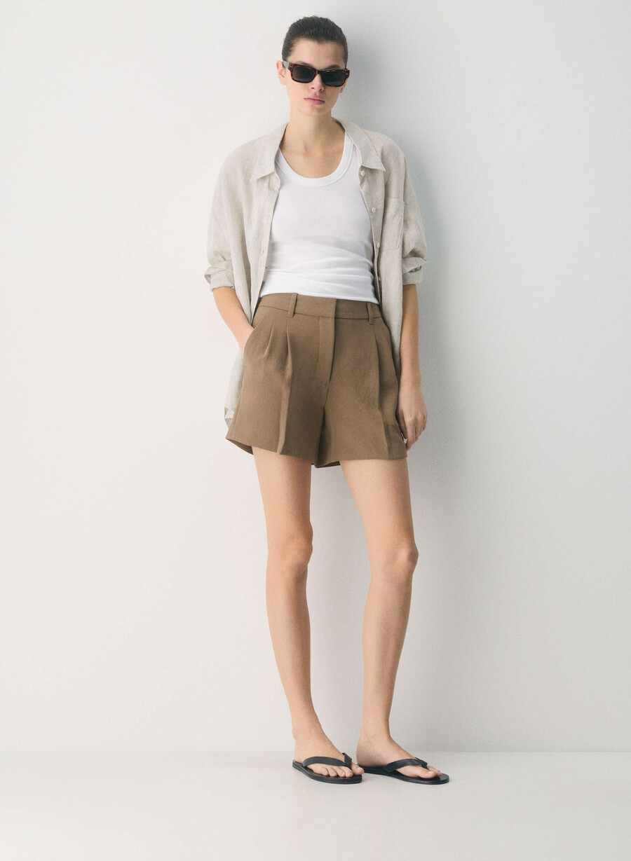 die mühelose short mid-thigh - crepette folio brown