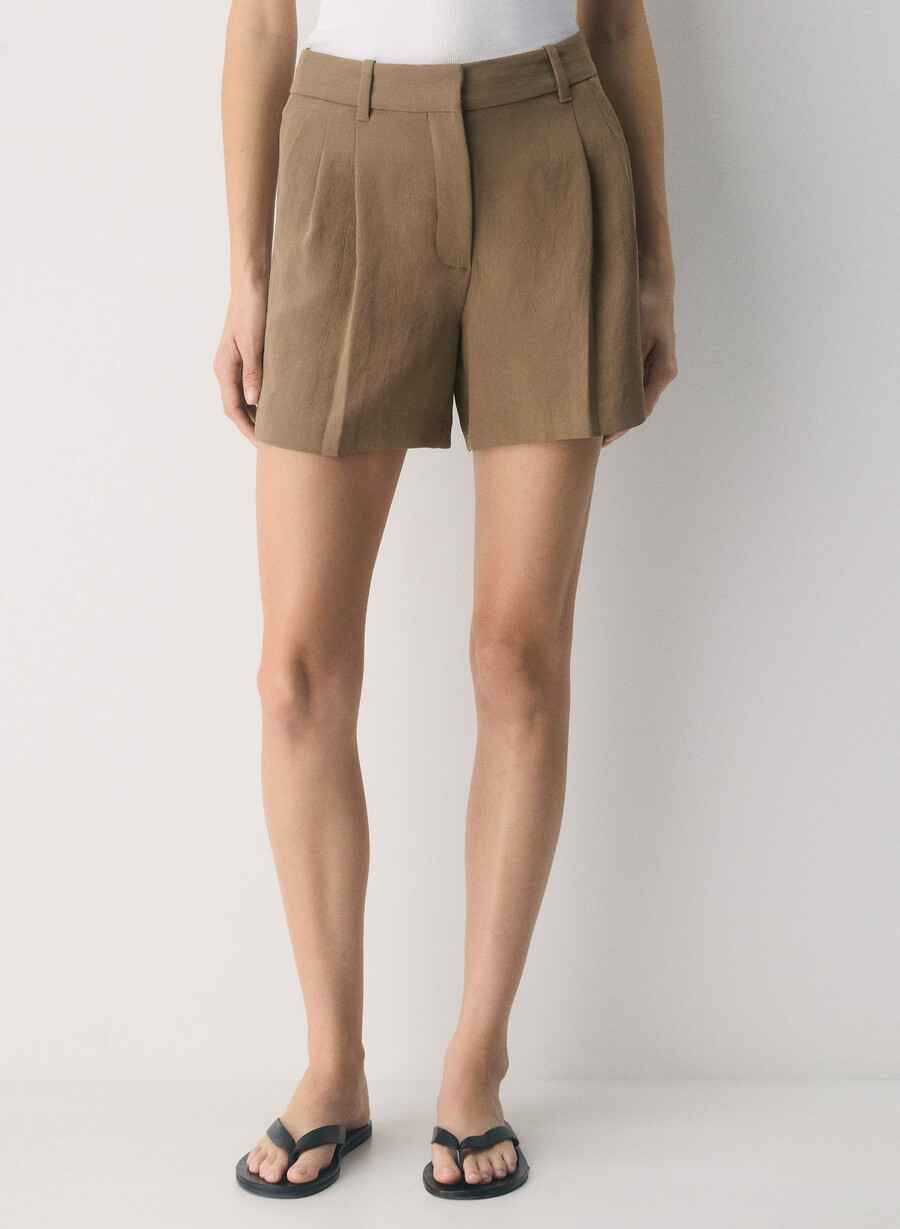 die mühelose short mid-thigh - crepette folio brown