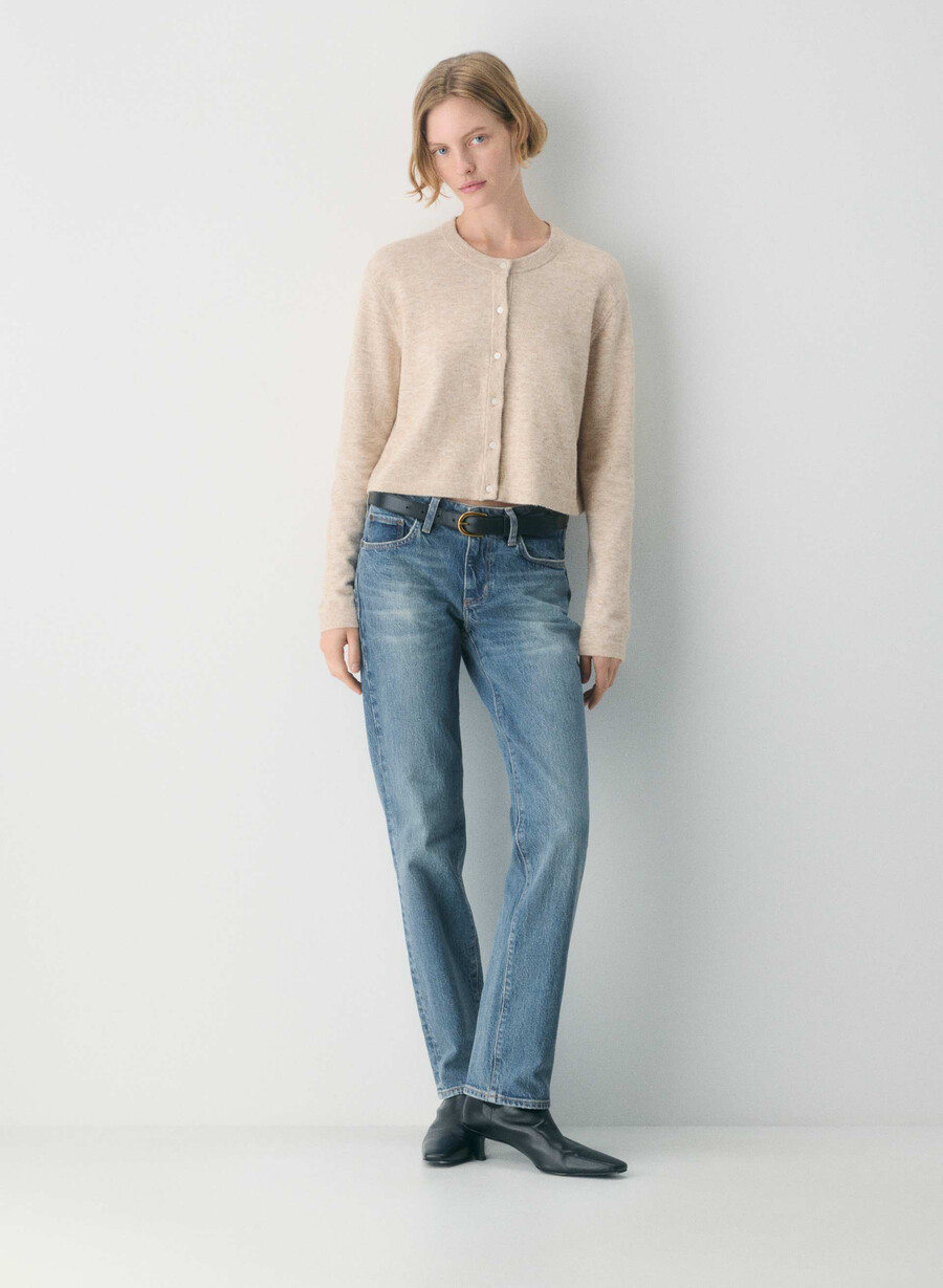 softspoke sicily cardigan heather light oatmeal